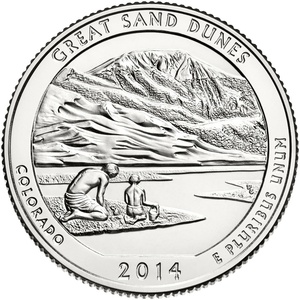 2014 Quarter - P - Great Sand Dunes reverse